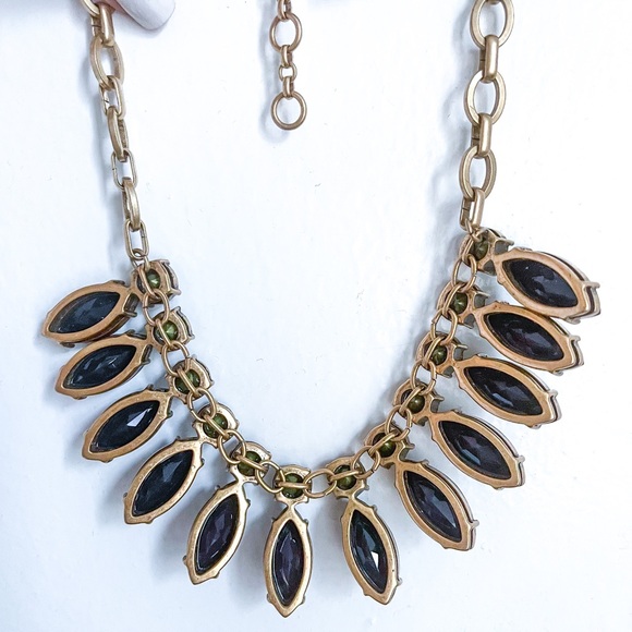 J.CREW Deep Royal Purple Statement Necklace - Picture 4 of 4